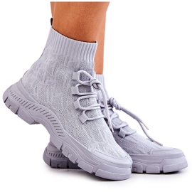 FM1 Grå Kimberly Sport Socks Sko
