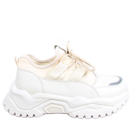 Aston beige sneakers hvid