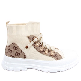 Reta Beige ankelsok sneakers brun