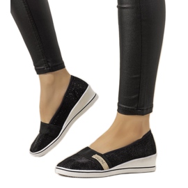 Sorte wedge sneakers fra Burris