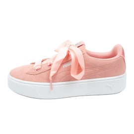 Puma Vikky Stacked Ribbon SW 369731 01 lyserød sølv