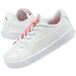 Puma Basket Crush Patent Babysko 369676 01 hvid