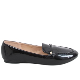 Berto Sort lakerede loafers