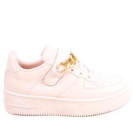 Oxys Pink sneakers med kæde lyserød