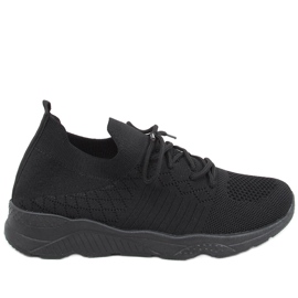 Tutto Allblack sock sportssko sort