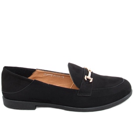 Juss Black dame loafers sort