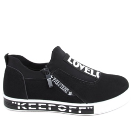 Selwa Black damesneakers sort