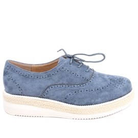 Dame espadrilles sko Apia Blue blå