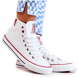Høje lædersneakers Big Star JJ274132 Hvid