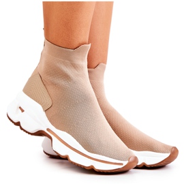 Sportssko Højstrømpe Beige Bailee