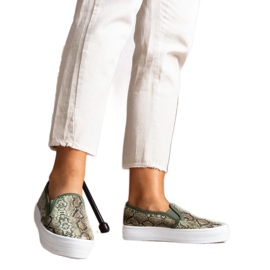 Grønne Slip On Irving Sneakers