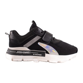 TRENDI Sportssneakers med velcro sort