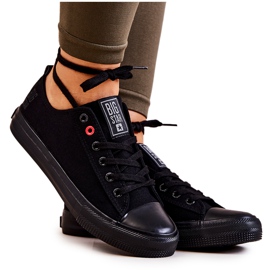 Sorte lave sneakers Big Star JJ274003