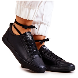 Lædersneakers Big Star JJ274312 Sort