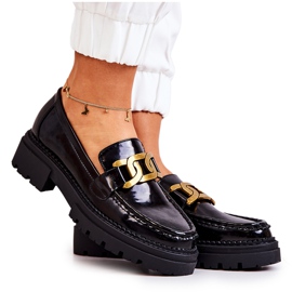 PL5 Lakerede Loafers Med La.Fi Dekoration Sort Laurene
