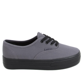 Højsålede sneakers Donau DK.GRAY grå