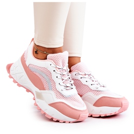 PS1 Sportssko Sneakers Pink og Hvid Revenge lyserød
