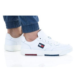Tommy Hilfiger Bascet Læder M EM0EM00899 sko hvid