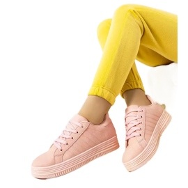 Pink sneakers på Leonor platformen lyserød
