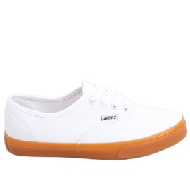 Damesneakers, lærred Werde White hvid