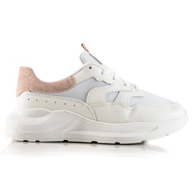TRENDI Stilfulde sneakers med glitter hvid