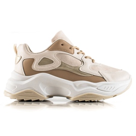 Marquiz Moderigtige sneakers beige brun