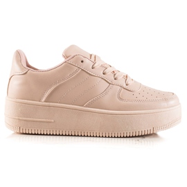 TRENDI Pink klassiske sneakers lyserød