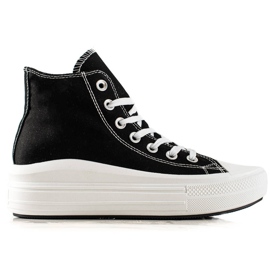 TRENDI Moderigtige sneakers på platformen sort