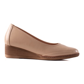 Afslappede Vinceza pumps beige