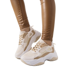 Beige Harkins sneakers til kvinder