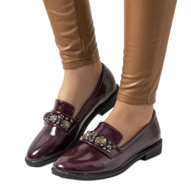 Shinn rødbrune loafers flerfarvet