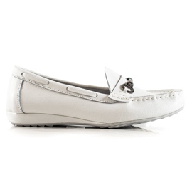 Goodin Hvide læder loafers