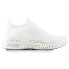 Goodin Klassiske slip-on sneakers hvid