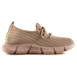 TRENDI Brune sportssko beige