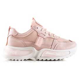 TRENDI Pink mode sneakers lyserød
