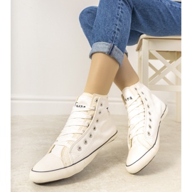 # beskadiget # Torna hvide ankelsneakers til kvinder # DAMAGED #