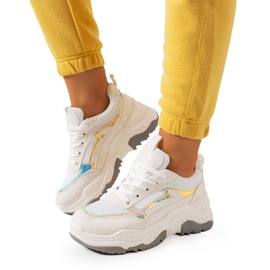 Beige Gossett sneakers hvid