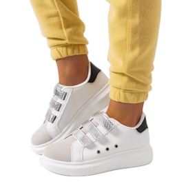 Herrick kvinders hvide og sølv sneakers