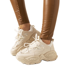 Beige Tammie sneakers til kvinder