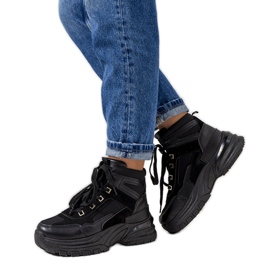 Sorte sneakers fra Muncy