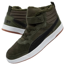 Puma Rebound Street Sd Fur Ps 367869 02 sko grøn