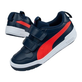 Puma Multiflex Jr 380740 02 sort marine blå