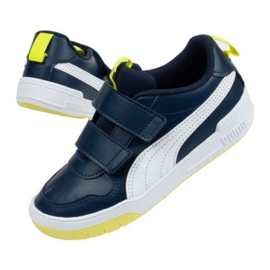Puma Multiflex Jr 380740 08 sort marineblå