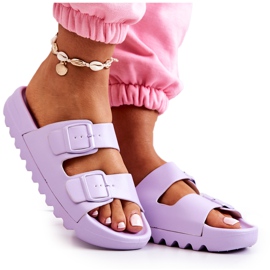 PS1 Gummi hjemmesko på den lilla Westie platform violet