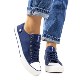 Big Star Marineblå klassiske sneakers DD274335