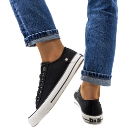 Big Star Black klassiske sneakers DD274338 hvid sort