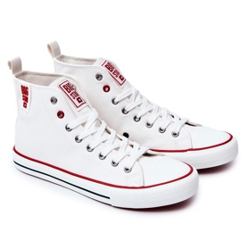 Høje lædersneakers til mænd Big Star JJ174071 Hvid