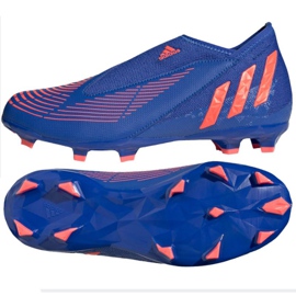 Adidas Predator Edge.3 Ll Fg Jr GW2359 fodboldstøvler blå blå og marineblå