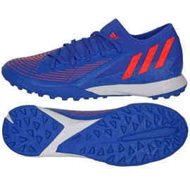 Adidas Predator Edge.3 L Tf M GX2632 fodboldstøvler blå blå