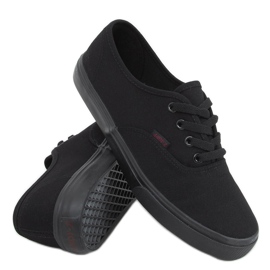 Sten All Black damesneakers sort